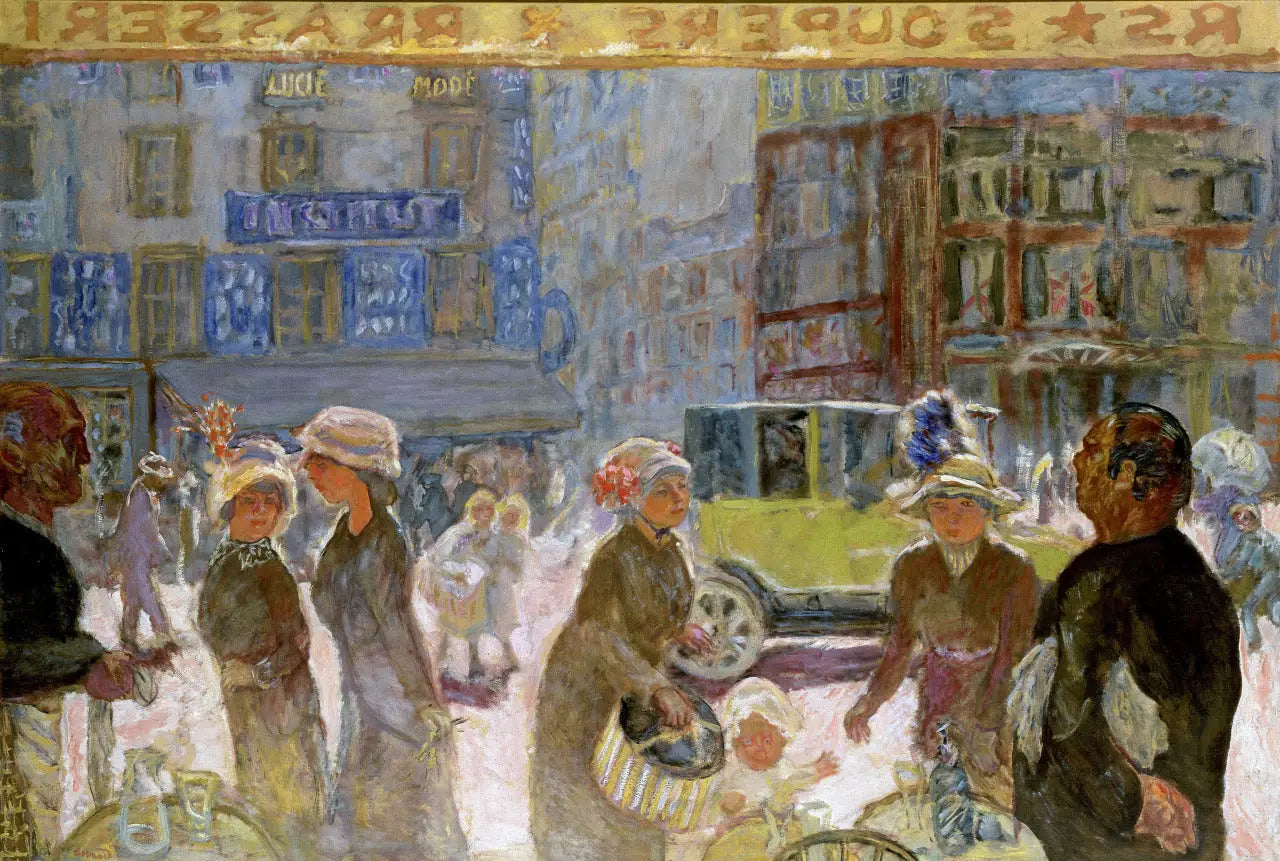Reproduction du tableau « La Place Clichy - Pierre Bonnard » par Alpha Reproduction en peinture à l’huile