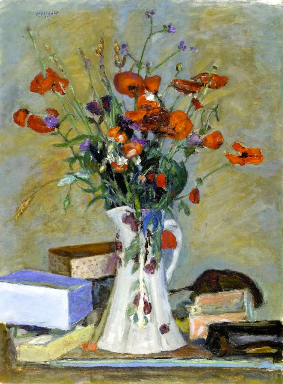 Reproduction du tableau « Coquelicots et graminées - Pierre Bonnard » par Alpha Reproduction en peinture à l’huile