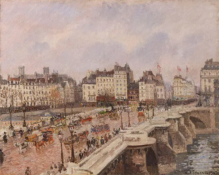 Reproduction du tableau « Le Pont-Neuf - Camille Pissarro » par Alpha Reproduction en peinture à l’huile