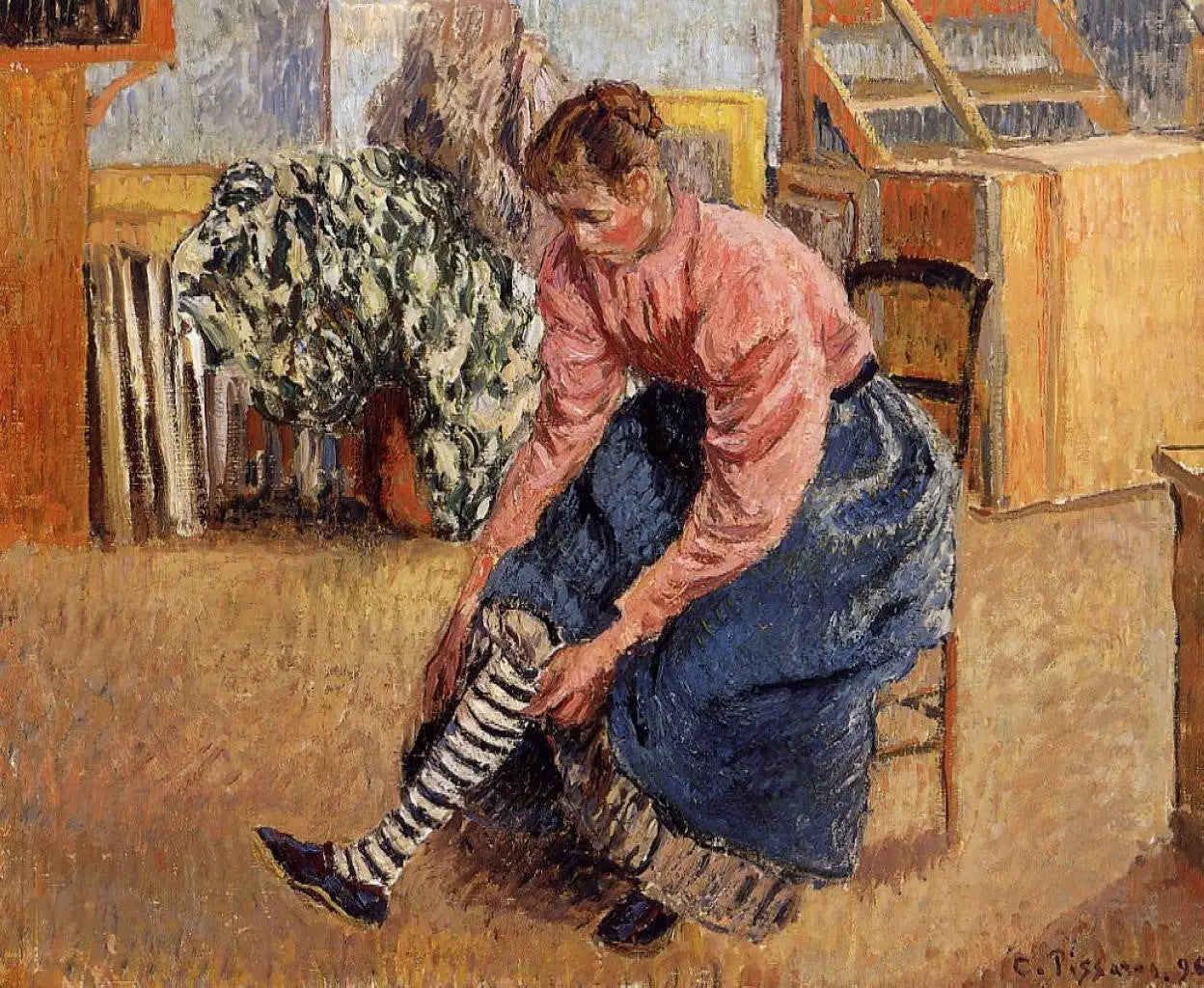 Reproduction du tableau « Q134028087 - Camille Pissarro » par Alpha Reproduction en peinture à l’huile