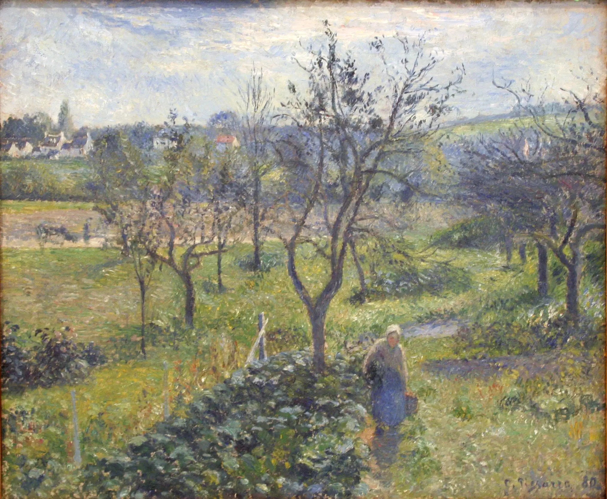 Reproduction du tableau « Les Jardins du Valhermeil,Auvers-sur-Oise - Camille Pissarro » par Alpha Reproduction en peinture à l’huile
