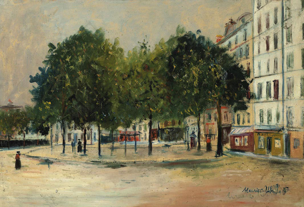 Place Constantin-Pecqueur, Montmartre, Paris - Maurice Utrillo