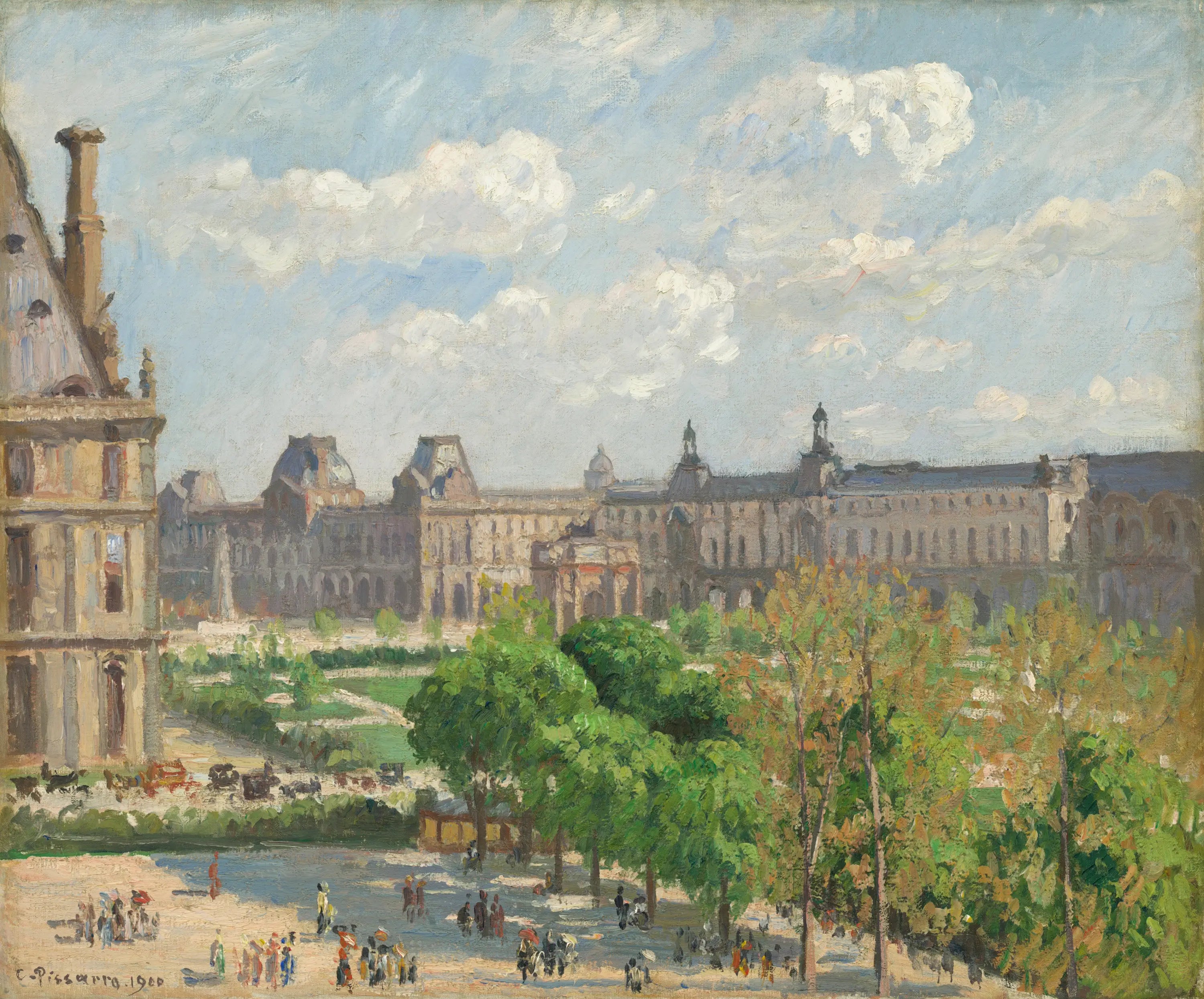Reproduction du tableau « Place du Carrousel, Paris - Camille Pissarro » par Alpha Reproduction en peinture à l’huile