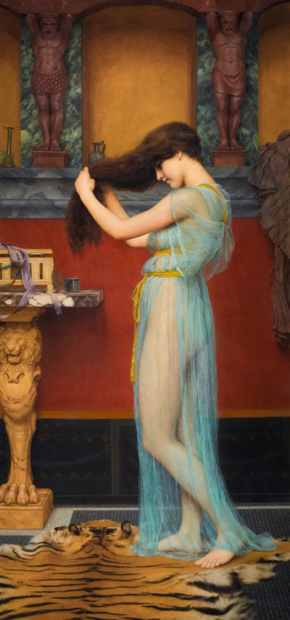 Préparation du bain - John William Godward - Alpha Reproduction