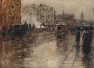 Jour de pluie Boston - Childe Hassam - Alpha Reproduction