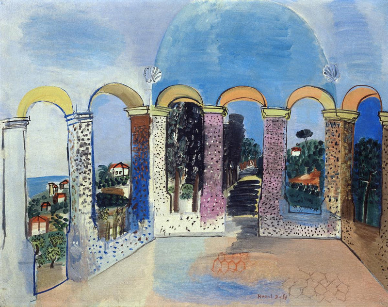 La Terrasse aux arcades à Vallauris - Raoul Dufy