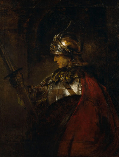 Reproduction du tableau « Homme en armure - Rembrandt » par Alpha Reproduction en peinture à l’huile