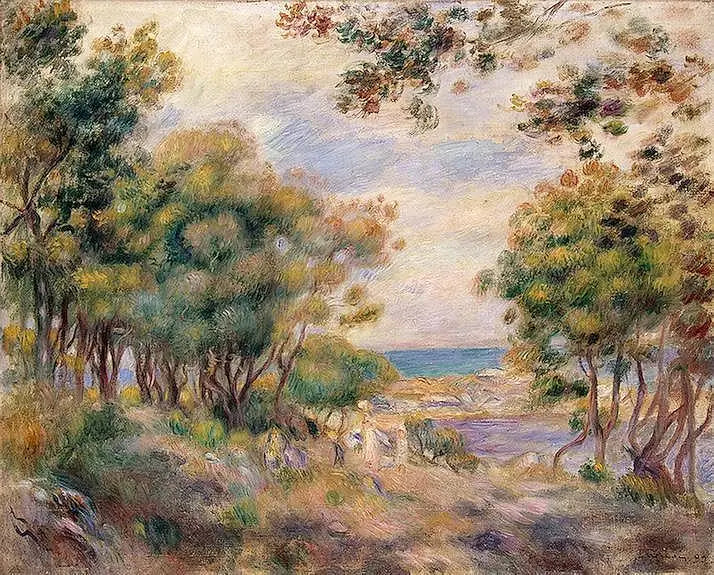Reproduction du tableau « Paysage à Beaulieu - Pierre-Auguste Renoir » par Alpha Reproduction en peinture à l’huile