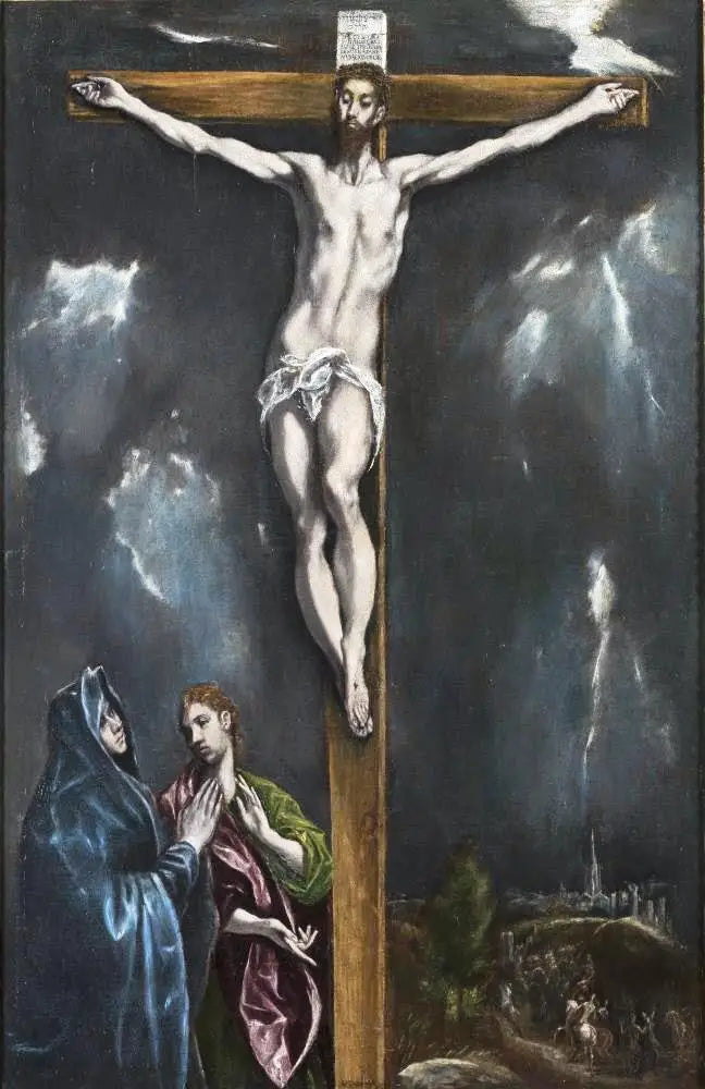 Crucifixion avec la Vierge Marie et saint Jean l’Évangéliste - El Greco - Alpha Reproduction
