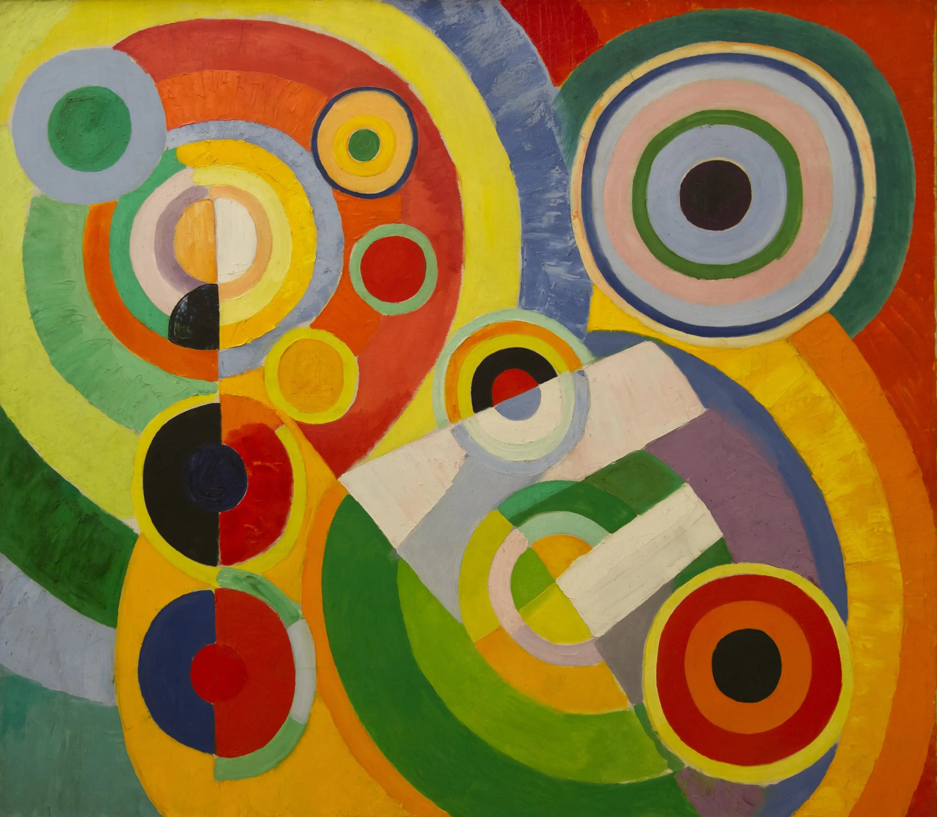 Reproduction du tableau « Rythme, joie de vivre - Robert Delaunay » par Alpha Reproduction en peinture à l’huile