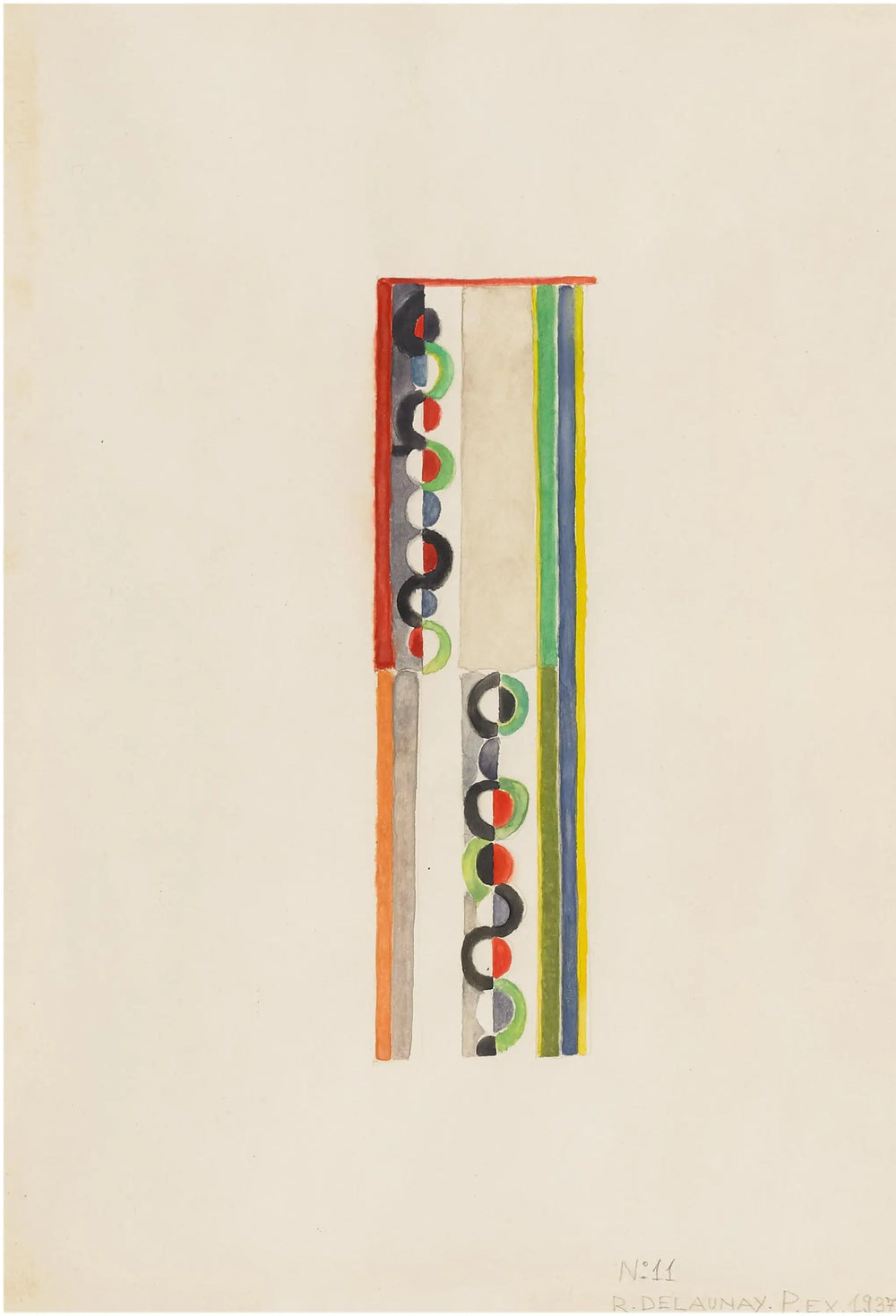 Reproduction du tableau « Rythme coloré - Robert Delaunay » par Alpha Reproduction en peinture à l’huile