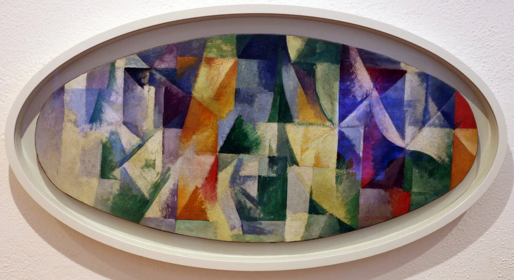 Reproduction du tableau « Fenêtres ouvertes simultanément Ière partie 3e motif - Robert Delaunay » par Alpha Reproduction en peinture à l’huile