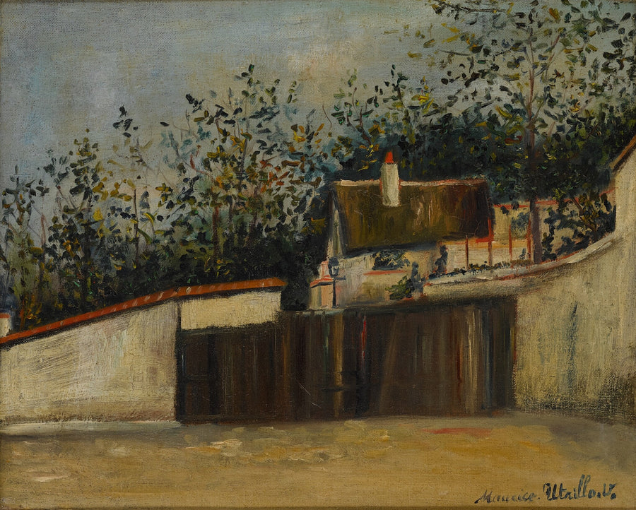 Rue Saint-Vincent et Chaumière d’Henri IV, Montmartre (1918) - Maurice Utrillo