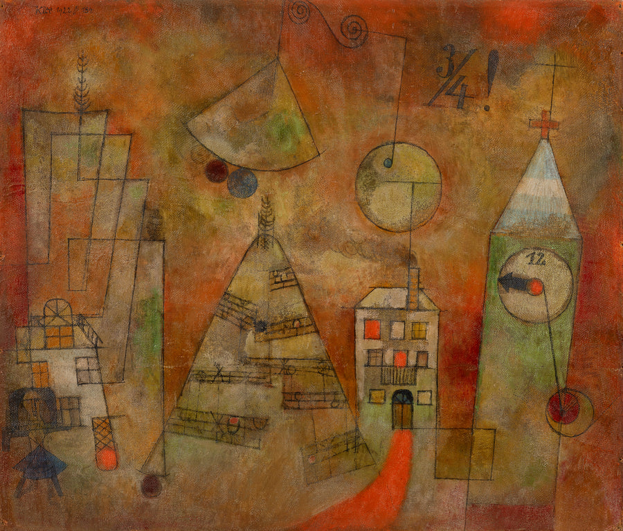 Schicksalstunde um dreiviertel zwölf, 1922 - Paul Klee