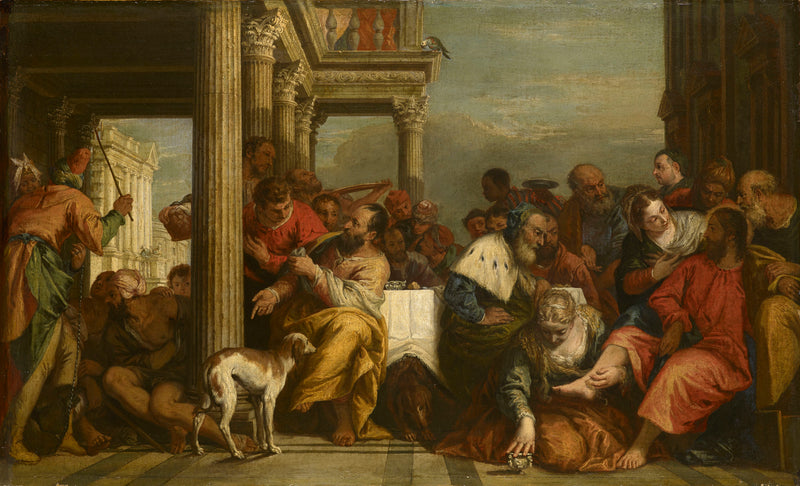 क्राइस्ट के पैरों को छूने वाली मेडेलीन - सेबास्टियानो रिक्की