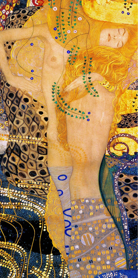 🐍✨ जल सर्प II – गुस्ताव क्लिम्ट (1904–1907)