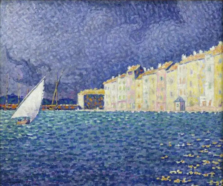 Reproduction du tableau « Saint-Tropez, l'orage - Paul Signac » par Alpha Reproduction en peinture à l’huile