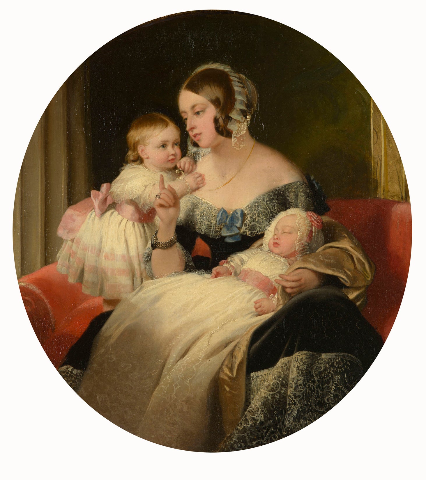 La reine Victoria avec la princesse royale et le prince de Galles - Edwin Henry Landseer