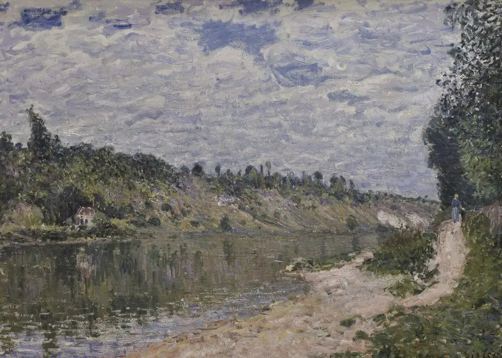 Reproduction du tableau « Les Coteaux de la Celle, vue de Saint-Mammès - Alfred Sisley » par Alpha Reproduction en peinture à l’huile