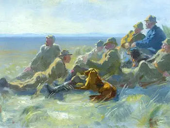 Chasseurs de Skagen. Étude - Peder Severin Krøyer - Alpha Reproduction