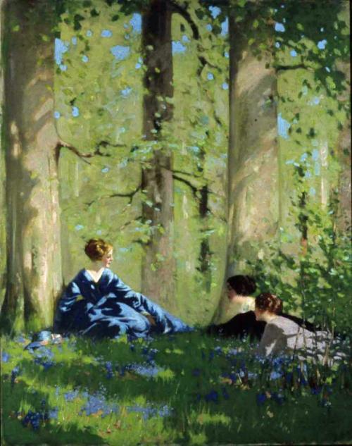 Printemps dans le bois de bouleaux - George Henry