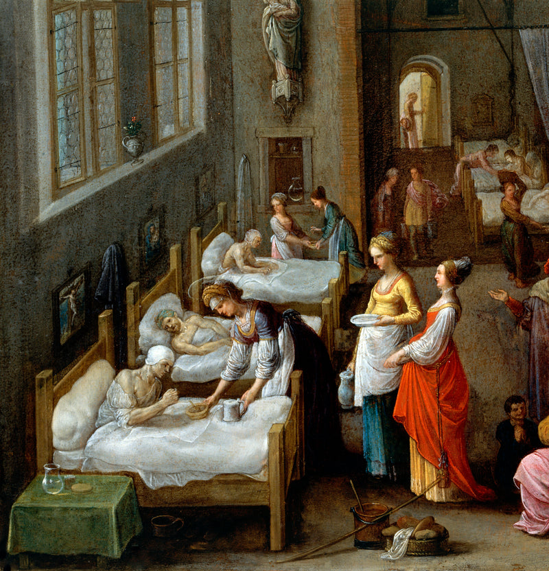 Élisabeth de Hongrie en visite à l'hôpital - Adam Elsheimer