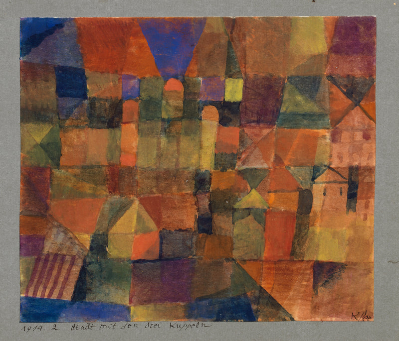 Ville aux trois coupoles - Paul Klee