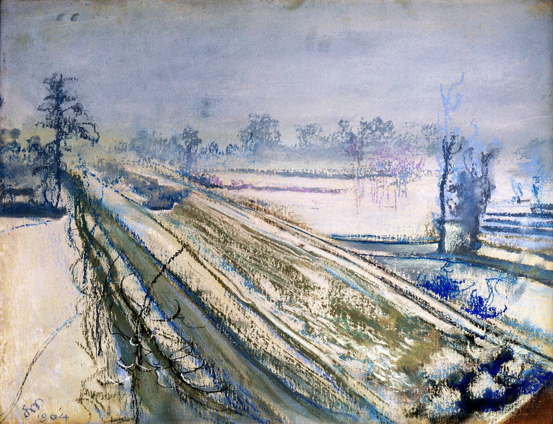 Vue sur le Tertre Kościuszko de la fenêtre de l'atelier de l'artiste. - Stanisław Wyspiański