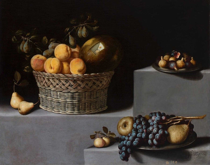 Nature morte avec panier et fruits - Juan van der Hamen