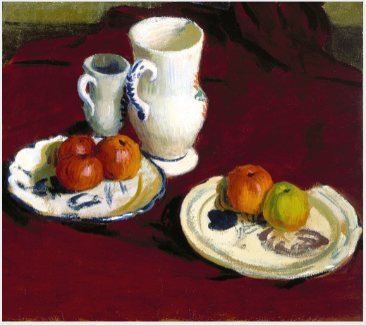 Nature morte aux pommes et pots bretons, Roderic O'Conor, 1896