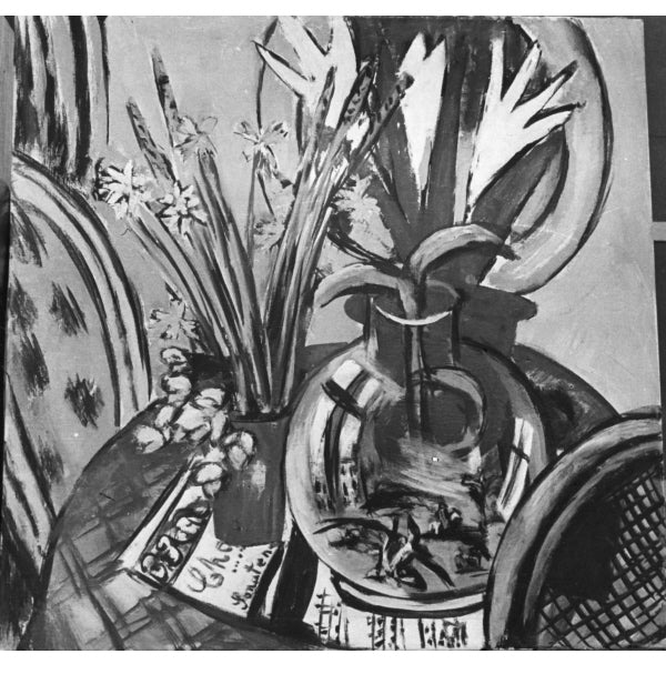 Stilleben mit großer Glaskugel und Kornähren - Max Beckmann