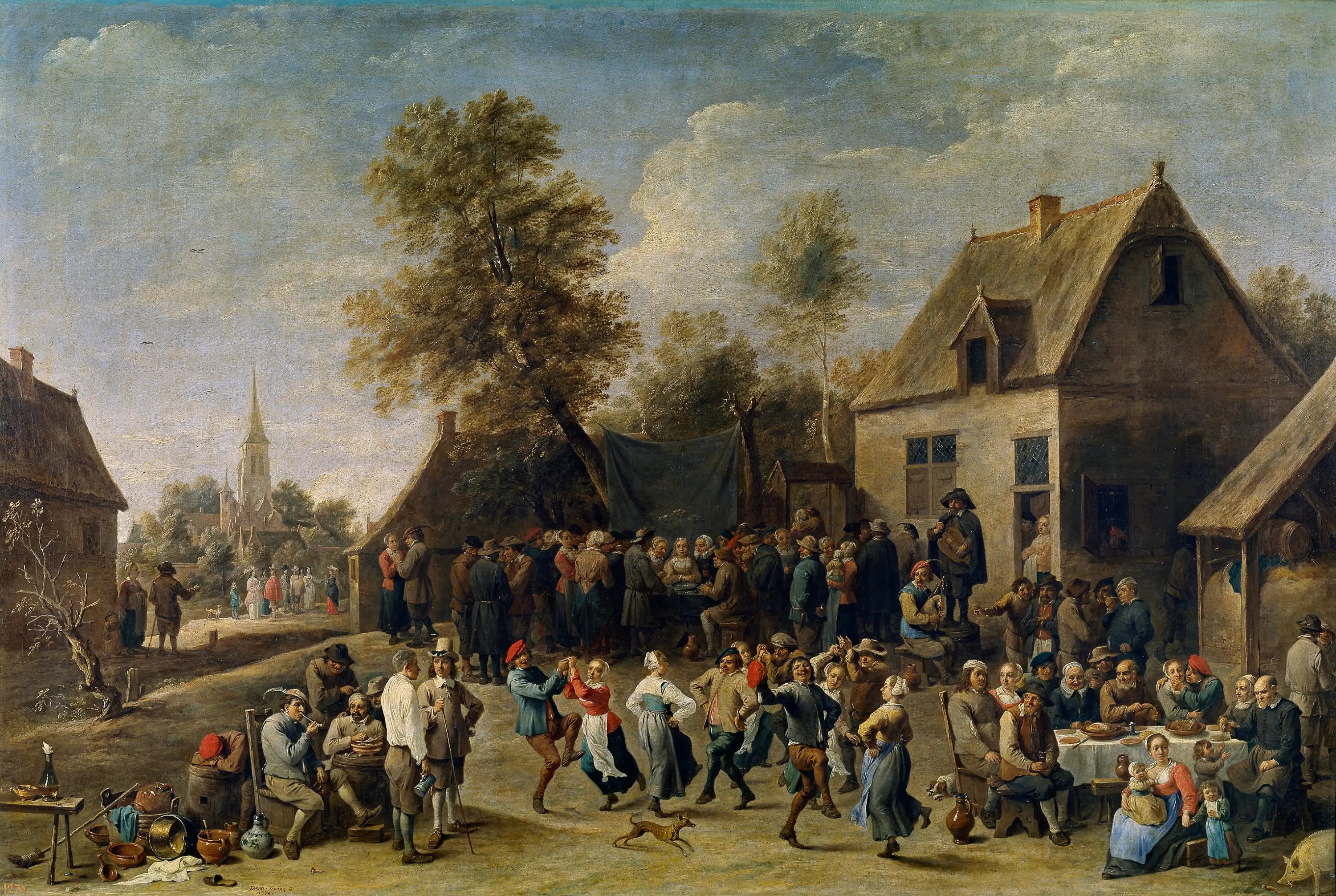 Fête de campagne - David Teniers le Jeune - Alpha Reproduction
