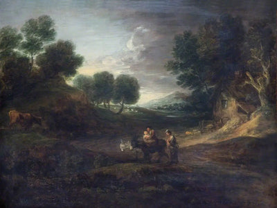 Paysage avec des paysans et des ânes - Thomas Gainsborough - Alpha Reproduction