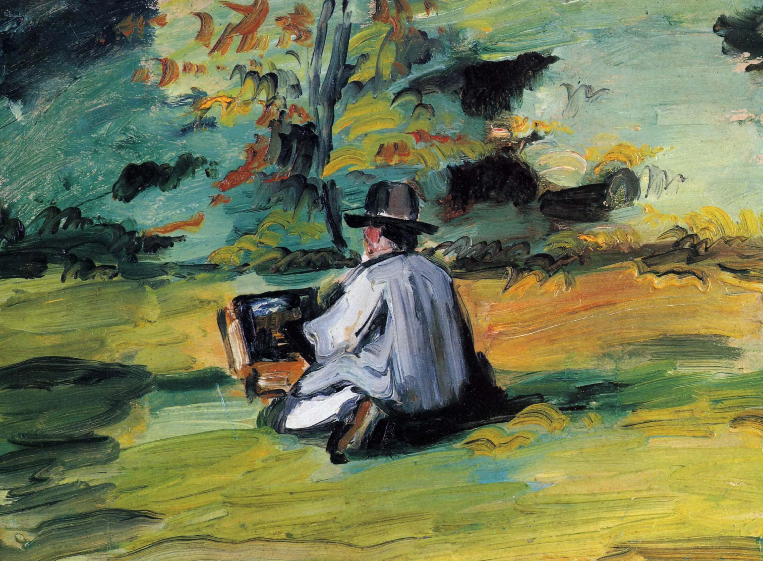Reproduction du tableau « Un peintre au travail - Paul Cézanne » par Alpha Reproduction en peinture à l’huile