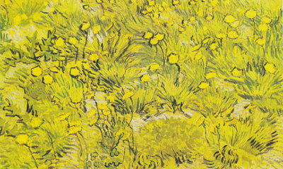 Reproduction du tableau « Prairie aux fleurs jaunes - Vincent van Gogh » par Alpha Reproduction en peinture à l’huile