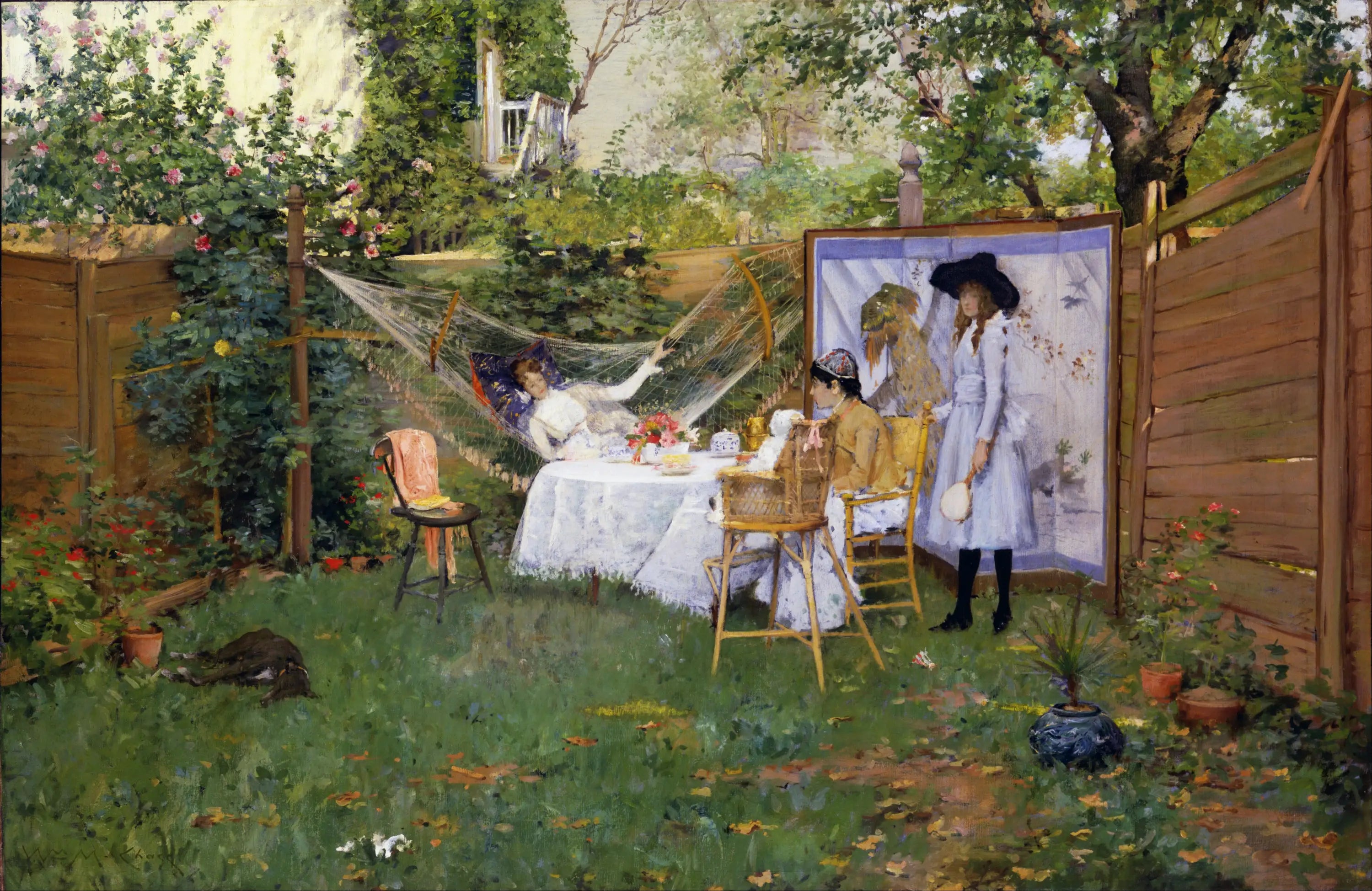 Petit-déjeuner en plein air - William Merritt Chase - Alpha Reproduction