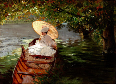Femme dans une barque - Giuseppe De Nittis - Alpha Reproduction