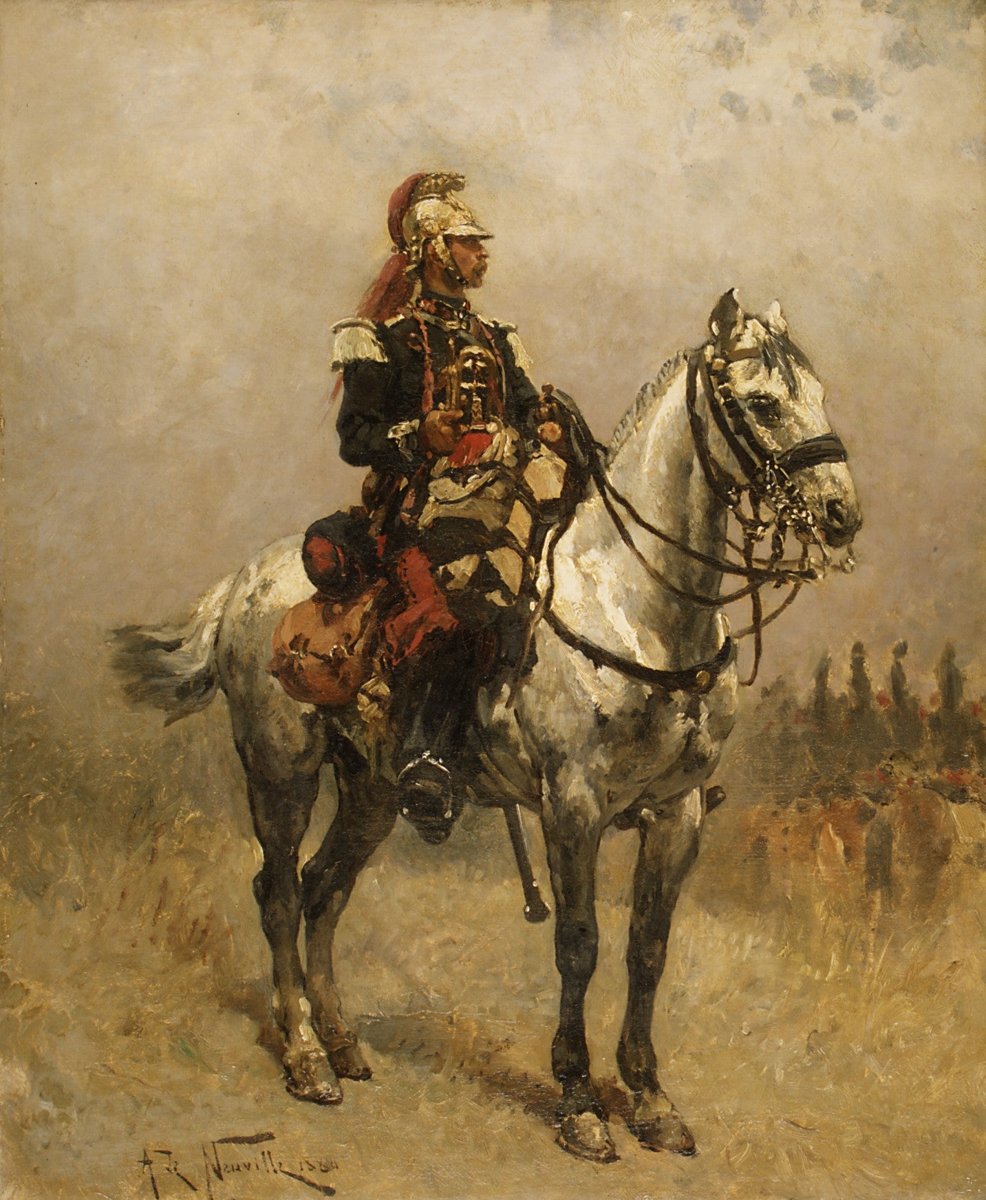 Cavaliers français pendant la guerre de 1870 - Alphonse de Neuville