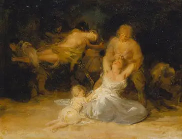 दो महिलाओं के खिलाफ हिंसा का कृत्य - फ्रांसिस्को डे गोया