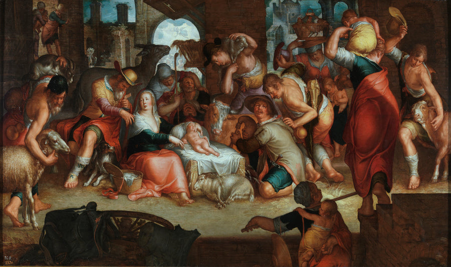 L'Adoration des bergers - Joachim Wtewael