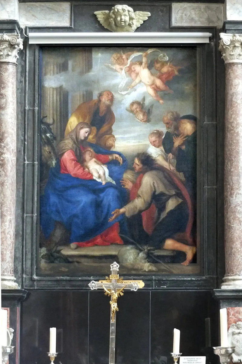 चरित्रों की पूजा - Antoine van Dyck