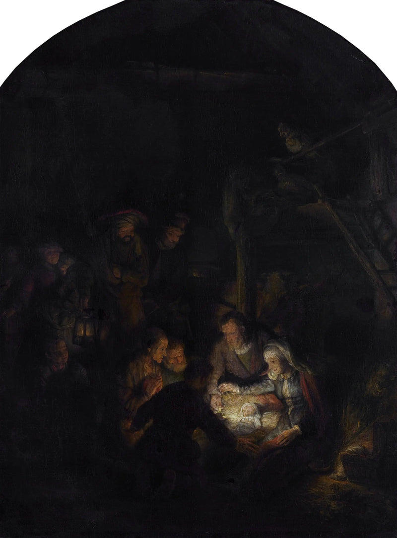Adoration des bergers - Rembrandt