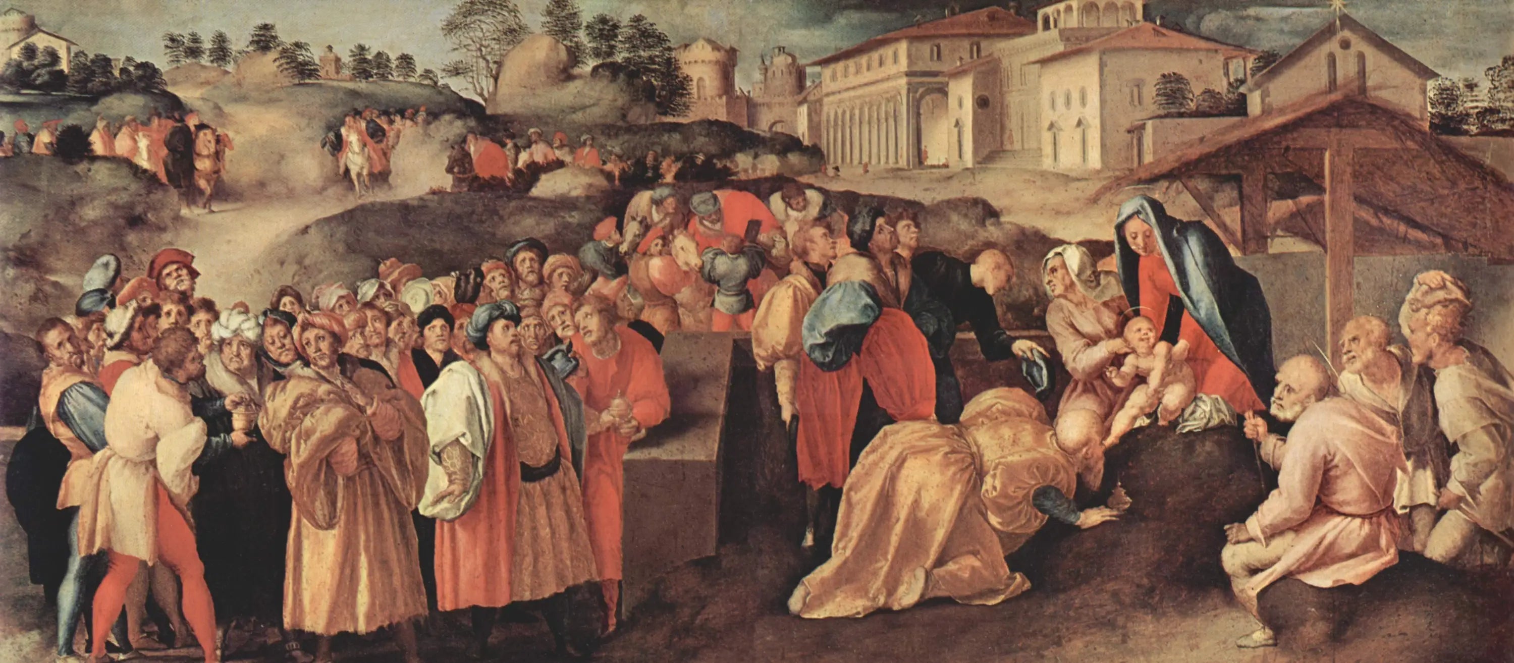 Adoration des Mages - Pontormo image 1 copie de tableau peinte à la main
