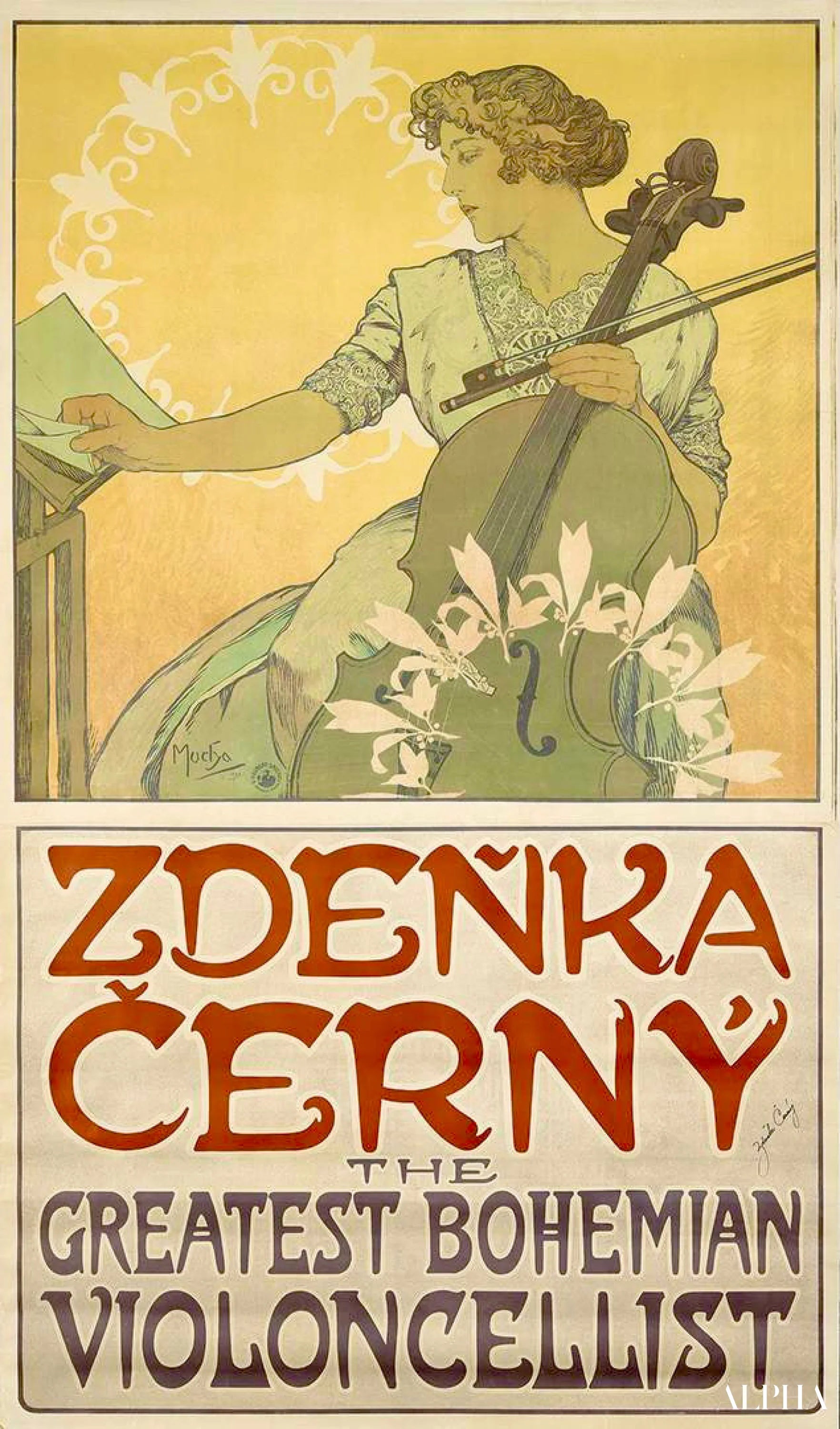 Affiche Zdenka Cerny - Mucha - Reproductions de tableaux et peintures haut de gamme