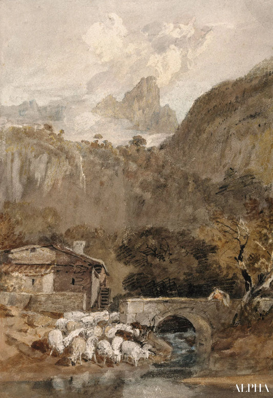 Aiguillette de la vallée de la Cluse - William Turner - Reproductions de tableaux et peintures haut de gamme