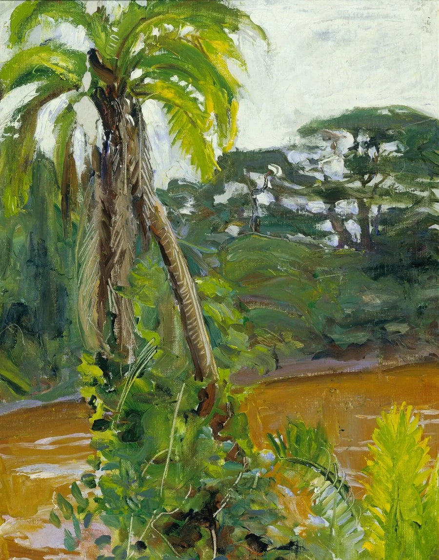 Palmier tropical au bord de la Tana, peinture d’Akseli Gallen-Kallela