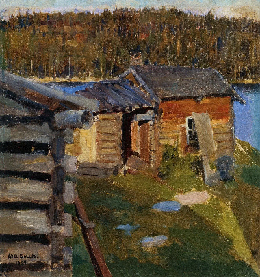La Ferme d’Ekola au soleil couchant - Akseli Gallen-Kallela