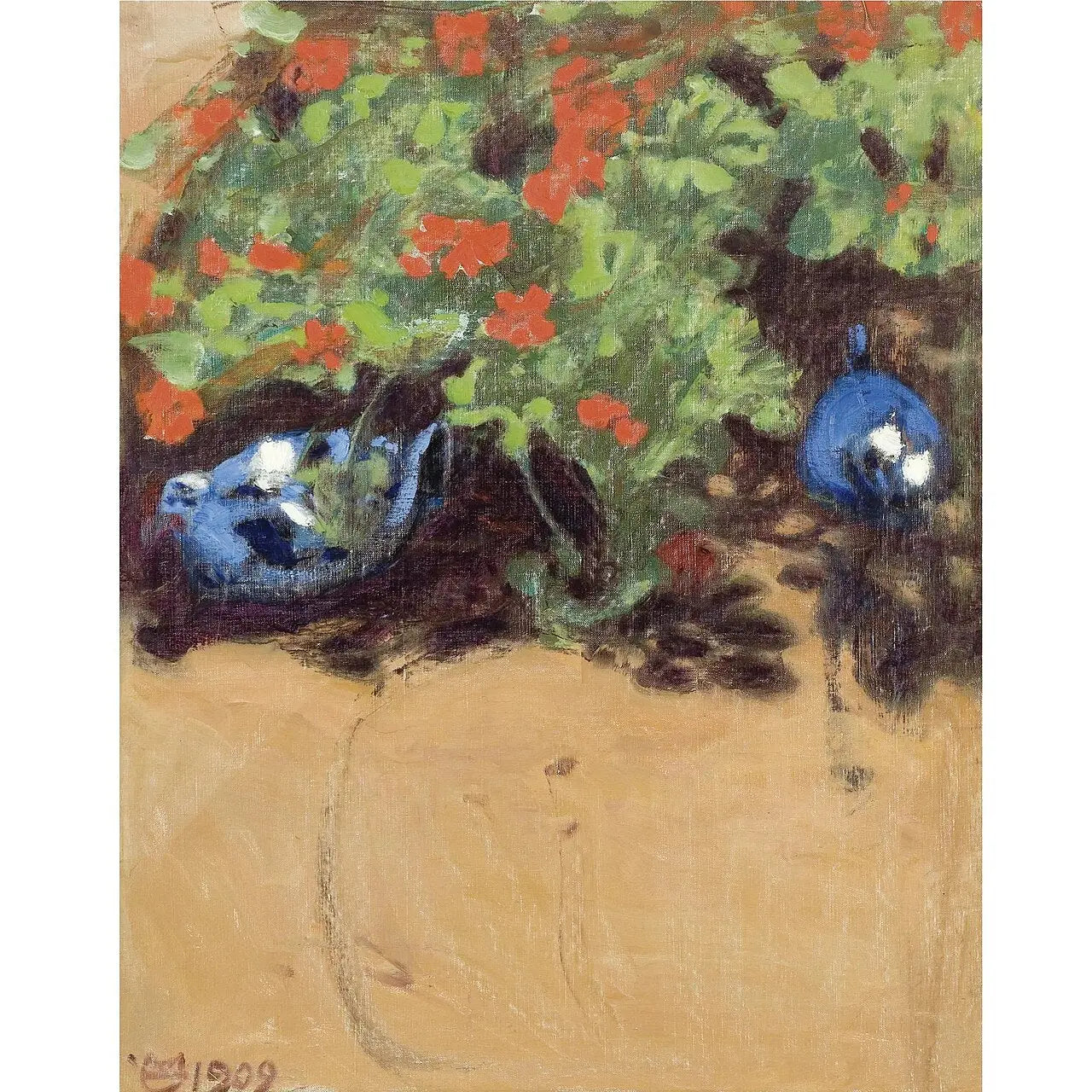 Paysage aux oiseaux bleus, peinture d’Akseli Gallen-Kallela