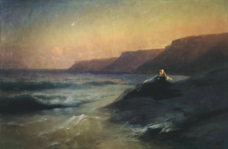 ब्लैक सी के तट पर Alexandre Pouchkine - Ivan Aïvazovski