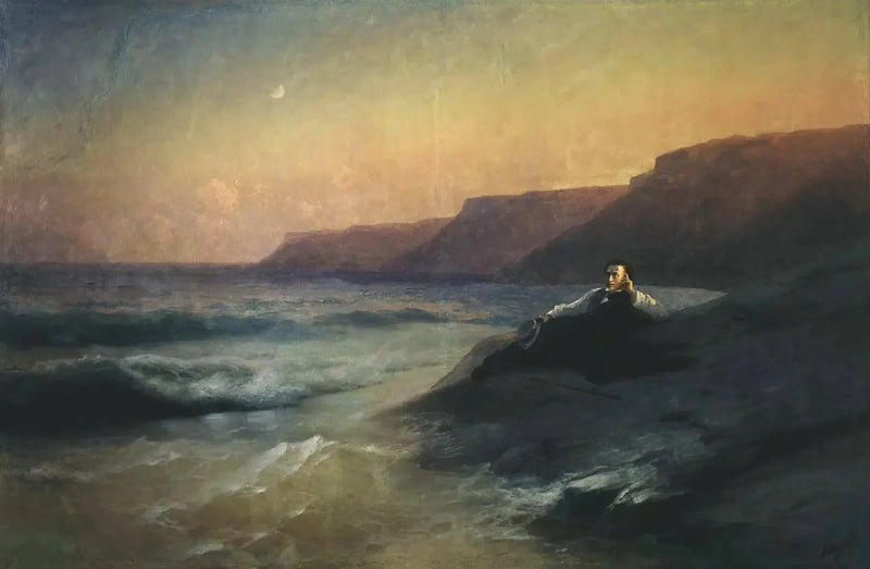 ब्लैक सी के तट पर Alexandre Pouchkine - Ivan Aïvazovski